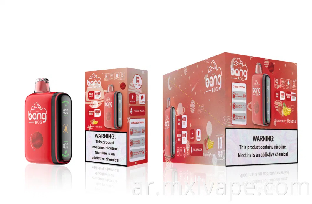 سعر البيع بالجملة يمكن التخلص منه Vape Pod Bang Box 9000-18000 Puffs Poco